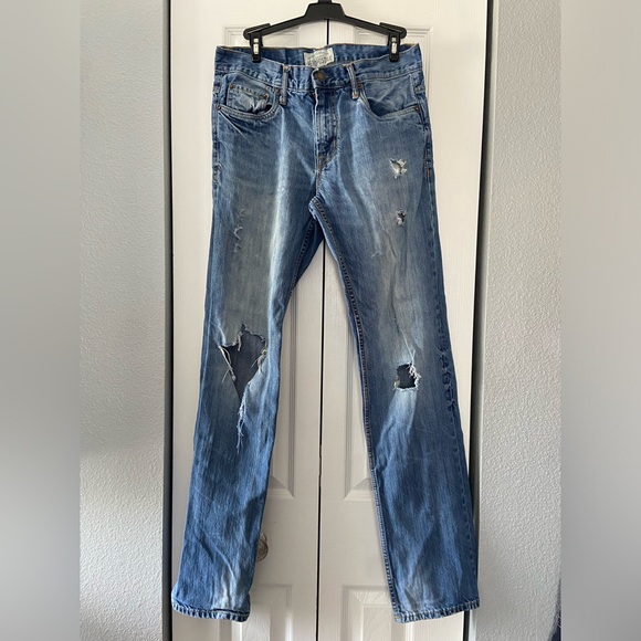 Aeropostale Men’s Essex straight leg distressed jeans 30/34 - Picture 3 of 10